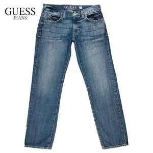 Guess Jeans | Men’s Size 34 | Rebel Straight Leg Medium Blue Denim Zip Fly Jeans
